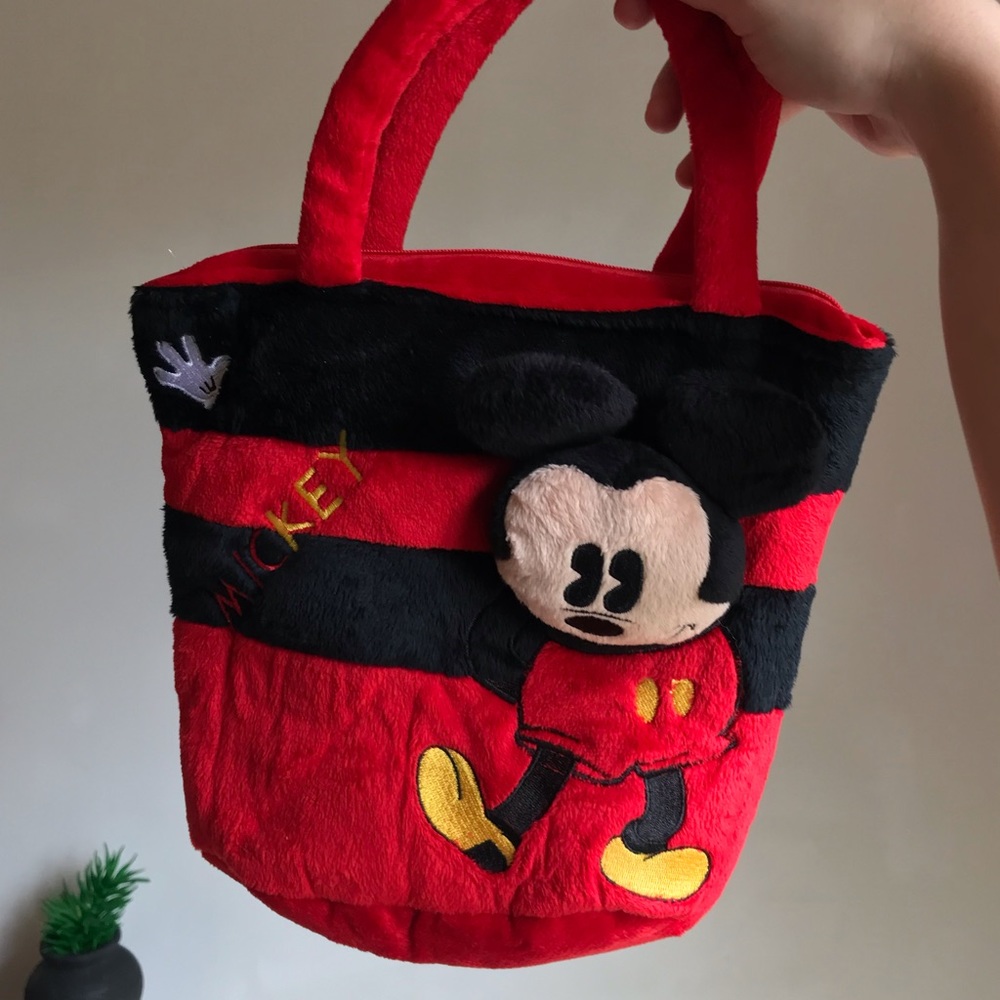 Fleece Mickey Mouse Hand Purse - Picture 3 of 5